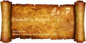 Csokán Petra névjegykártya